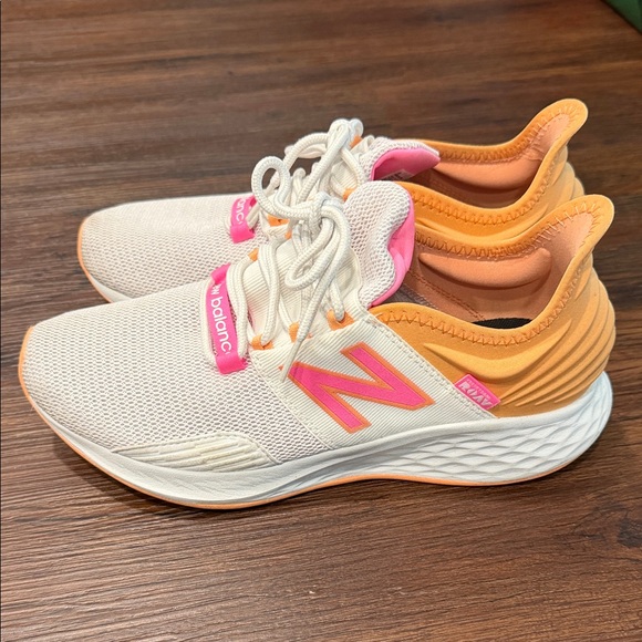 New Balance Shoes - New Balance Women's Cream and Pink Athletic Shoes